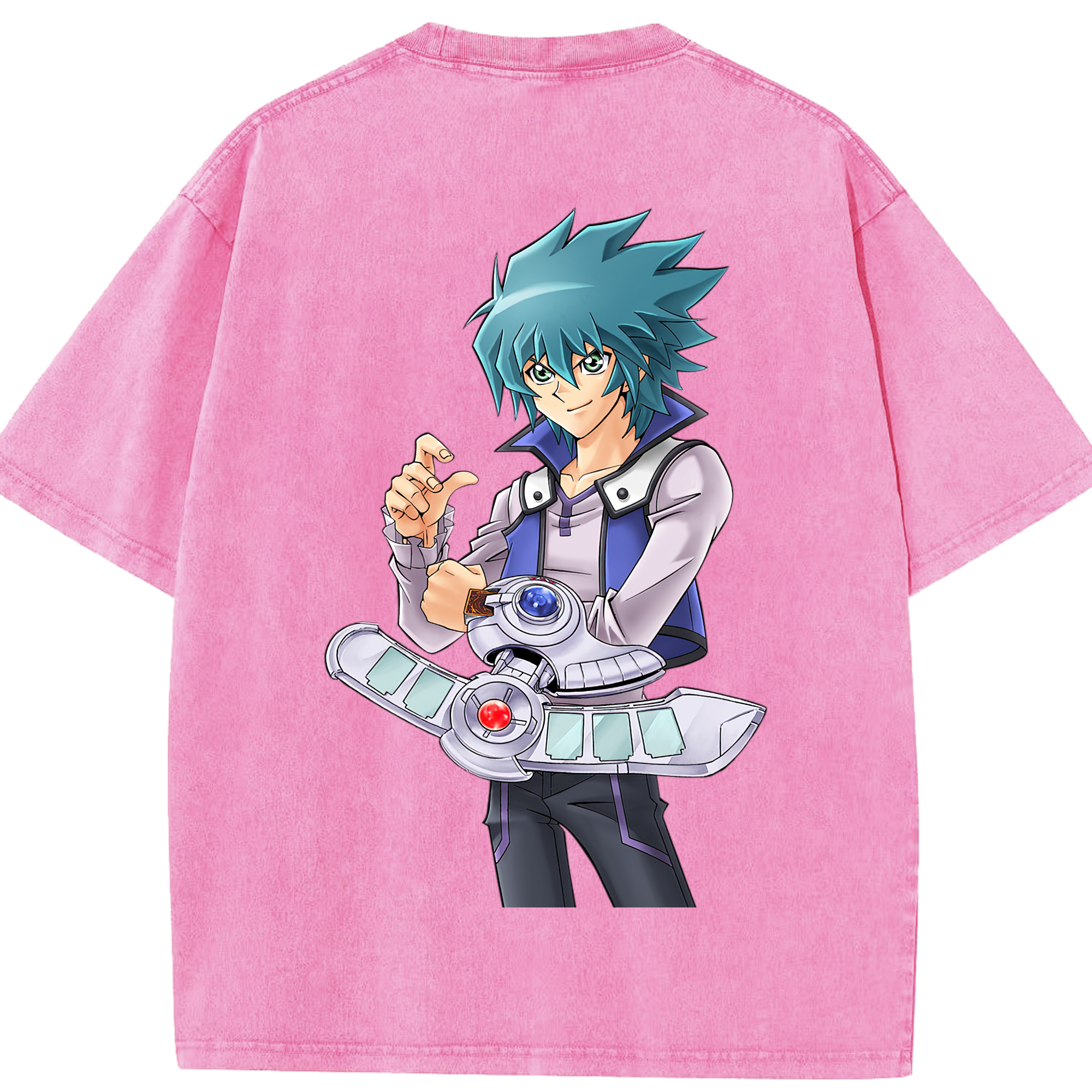 （画像用） 遊☆戯☆王 Yu-Gi-Oh! 綿100% ヴィンテージ風 半袖Tシャツ（背面プリント）